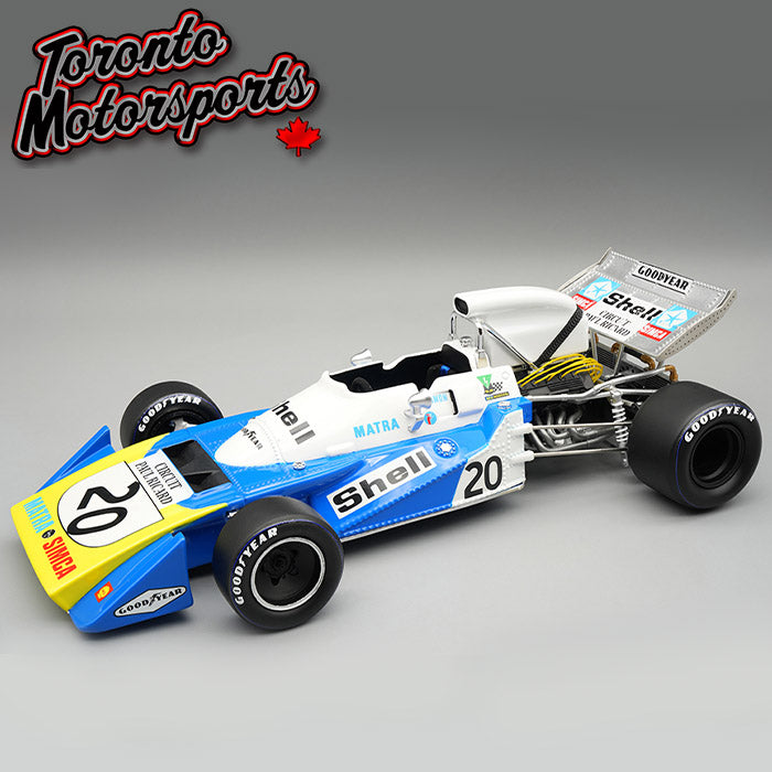 1971 Matra MS120B #20 Chris Amon - French GP Ltd. Edition *w/ DISPLAY CASE* 1:18 Scale by Tecnomodel #TM18-218C