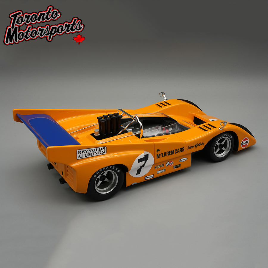 .1970 McLaren M8D #7 Peter Gethin Can Am - Road America WINNER Ltd. Edition 1:18 Scale by Tecnomodel #TM18-331B