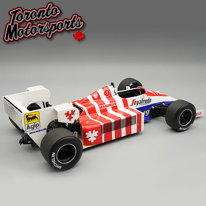 1984 Toleman TG 184 #19 Ayrton Senna  - GP Portogallo *w/ DISPLAY CASE* Ltd. Edition 1:18 Scale by Tecnomodel #TM18-369B