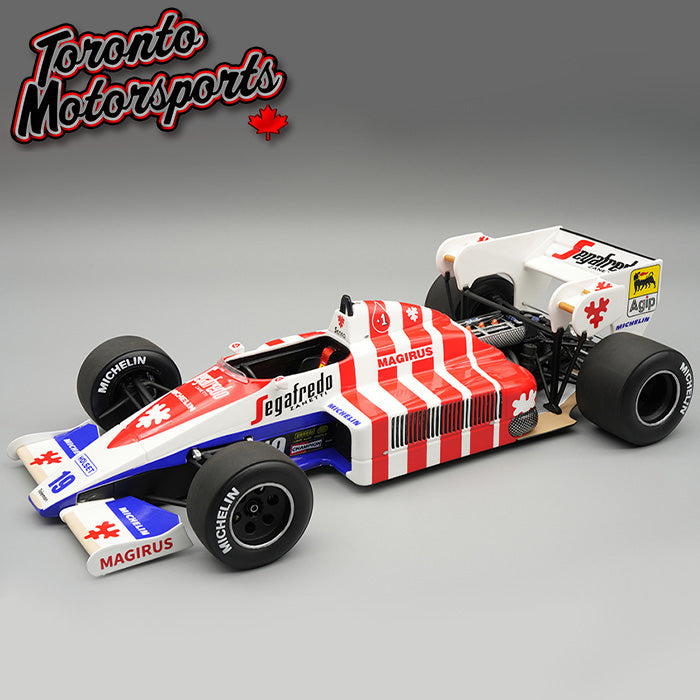 1984 Toleman TG 184 #19 Ayrton Senna  - GP Portogallo *w/ DISPLAY CASE* Ltd. Edition 1:18 Scale by Tecnomodel #TM18-369B