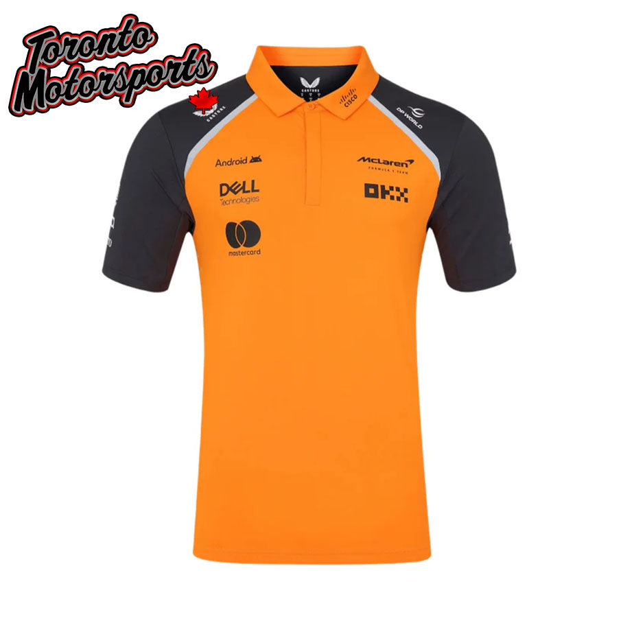 .McLaren F1 2025 Team Polo Shirt - Papaya #TM9922-088