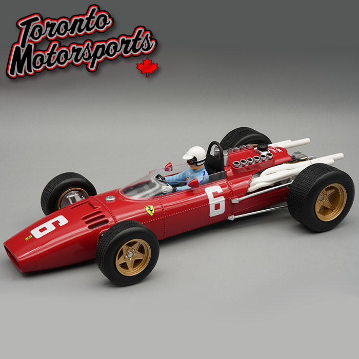 1966 Ferrari 312 F1 #6 Ludovico Scarfiotti - WINNER Italy GP Monza *w/ DISPLAY CASE* Ltd. Edition 1:18 Scale by Tecnomodel #TMD18-318A
