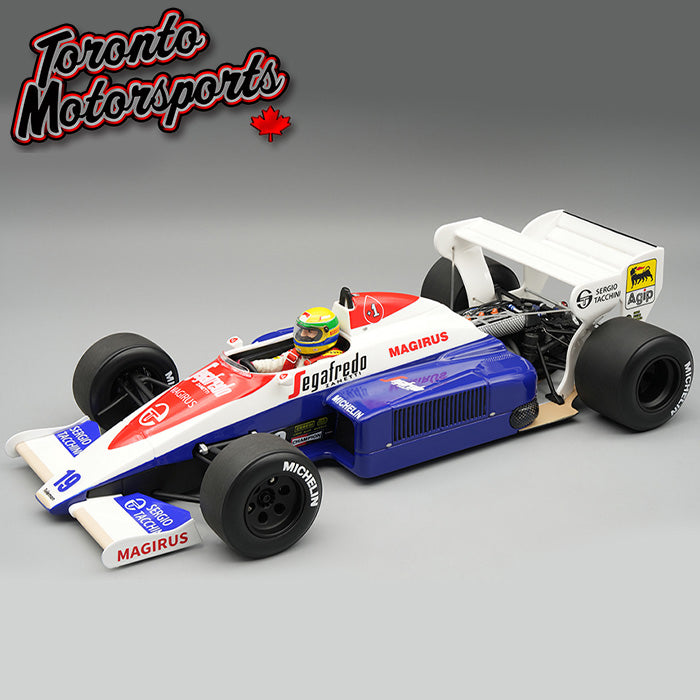 1984 Toleman TG 184 #19 Ayrton Senna - British GP *w/ DISPLAY CASE* Ltd. Edition 1:18 Scale by Tecnomodel #TMD18-441A