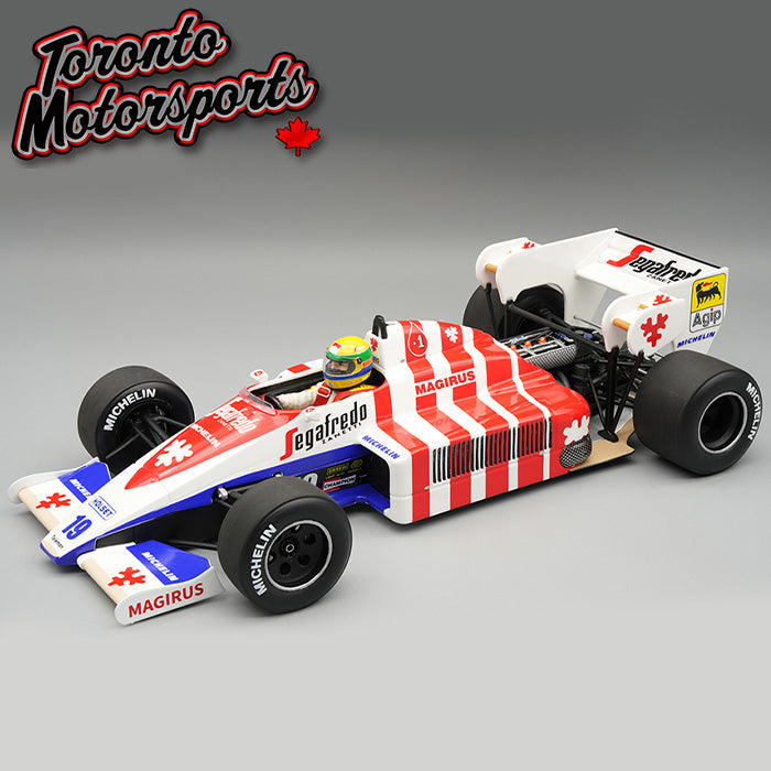 1984 Toleman TG 184 #19 Ayrton Senna - Portuguese GP *w/ DISPLAY CASE* Ltd. Edition 1:18 Scale by Tecnomodel #TMD18-441B