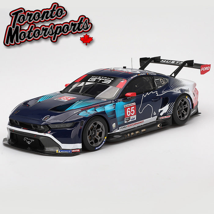 2024 Ford Mustang GT3 Multimatic Motorsports #65 Hand/Müller/Vervisch – IMSA Daytona 24hrs 1:18 Scale by True Scale Models #TS0574