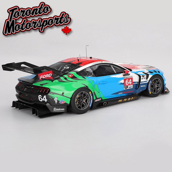 2024 Ford Mustang Multimatic Motorsports GT3 #64 Priaulx/Rockenfeller – IMSA Laguna Seca 1:18 Scale by TopSpeed #TS0602