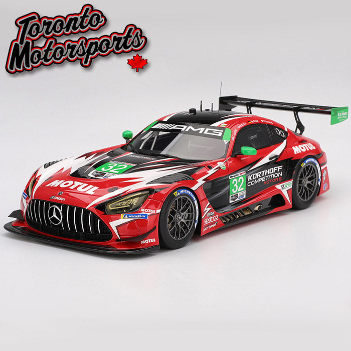 2025 Mercedes-AMG GT3 EVO Korthoff Competition Motors #32 Götz/Koch/Lucas/Morad- IMSA Daytona 24hr 1:18 Scale by TopSpeed #TS0628