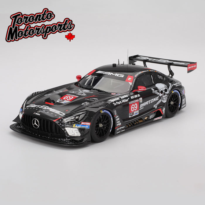 2025 Mercedes-AMG GT3 EVO GetSpeed #69 Bartone/Martin/Schiller/Stolz – IMSA Daytona 24 Hrs. - 1:18 Scale by TopSpeed #TS0669