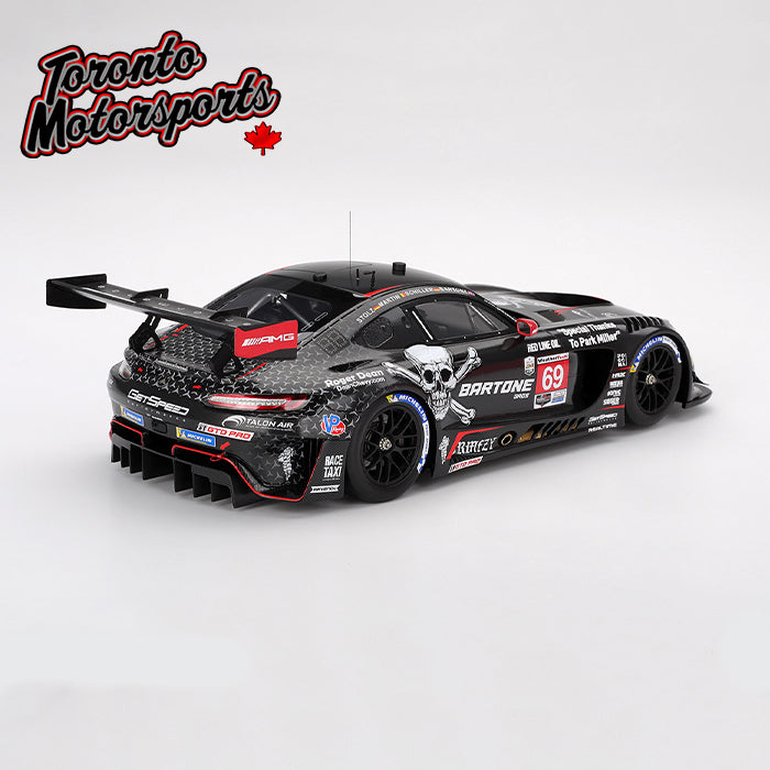 2025 Mercedes-AMG GT3 EVO GetSpeed #69 Bartone/Martin/Schiller/Stolz – IMSA Daytona 24 Hrs. - 1:18 Scale by TopSpeed #TS0669