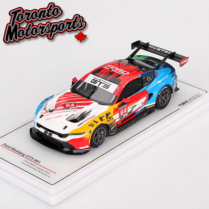 2024 Ford Mustang Multimatic Motorsports GT3 #64 Priaulx/Rockenfeller – IMSA Laguna Seca 1:43 Scale by True Scale Models #TSM430823