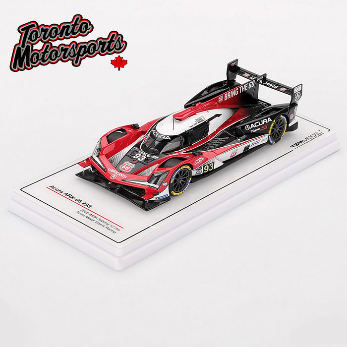 2025 Acura ARX-06 Meyer Shank Racing #93 Palou/van der Zande/Yelloly – IMSA Sebring 12 Hrs. - IMSA Sebring 12 Hrs. 1:43 Scale by TSM #TSM430871