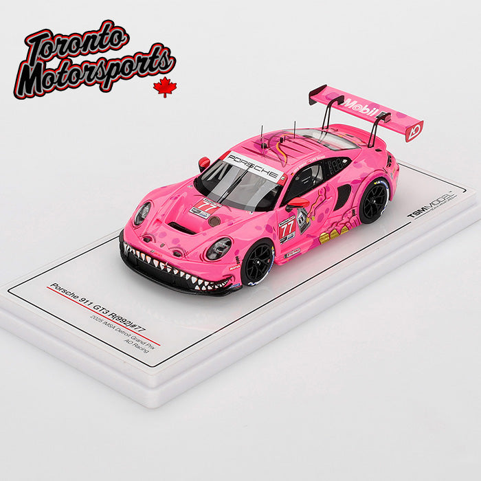 2025 Porsche 911 GT3 R (992) AO Racing 'ROXY' #77 Bachler/Heinrich – IMSA Detroit GP - 1:43 Scale by TSM #TSM430884