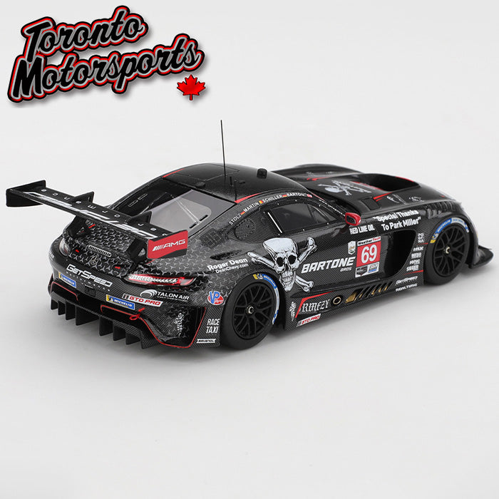 2025 Mercedes-AMG GT3 EVO GetSpeed #69 Bartone/Martin/Schiller/Stolz – IMSA Daytona 24 Hrs. 1:43 Scale by TSM #TSM430890