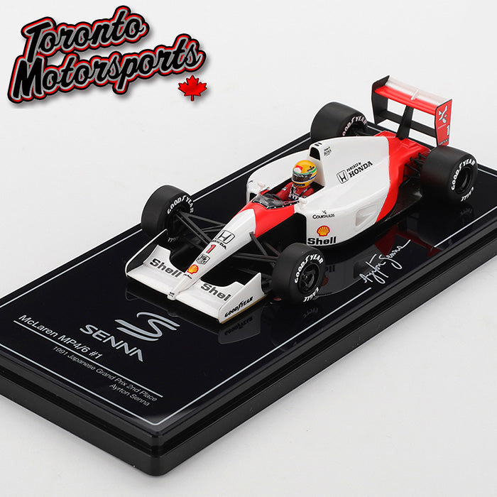 1991 McLaren MP4/6 #1 Ayrton Senna - 2nd Japanese GP 1:43 Scale by True Scale Models #TSM430894