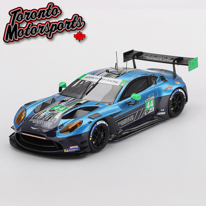 2025 Aston Martin Vantage GT3 Evo Magnus Racing #44 Lally/Potter/Pumpelly/Thiim – IMSA Daytona 24 Hrs 1:43 Scale by True Scale Models #TSM430908