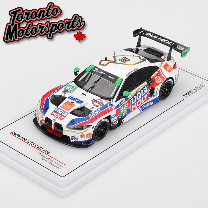 2025 BMW M4 GT3 EVO Turner Motorsport #96 Foley/Gallagher –  IMSA Long Beach GP 1:43 Scale by TSM #TSM430917